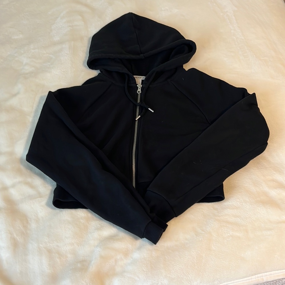 Forever 21 cropped zip up